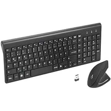 Fonicer 2,4GHz bezvadu vertikālā vertikālā ergonom
