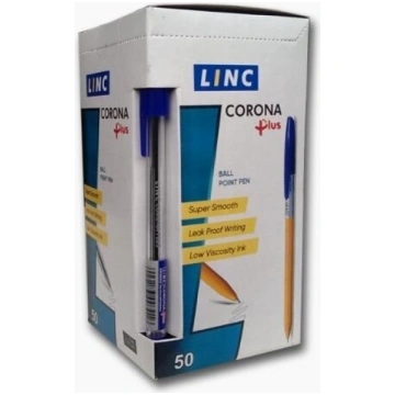 Lodīšu pildspalva, 0.3mm, zila, Linc Corona Plus