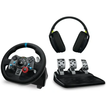 G29 vadības spēļu stūre ar USB priekš PS5, PS4, PS