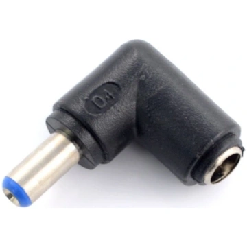 Adapter DC plug / socket 5.5x2.1mm - angled OEM AN