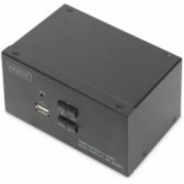 DIGITUS KVM Switch 2x2 HDMI 2-Port aksesuārs DS-12