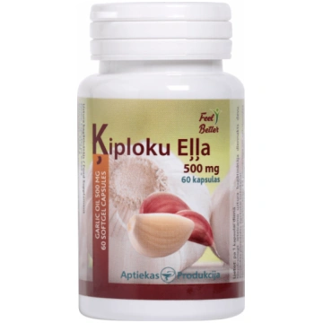 Ķiploku eļļa 500 mg, N60 Aptiekas produkcija 47510