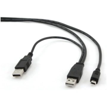 Kabelis Gembird Dual USB A to Mini-USB 0.9m, Dual 