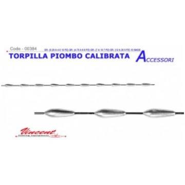 Vincent torpilla piombo calibrata gr 1,25