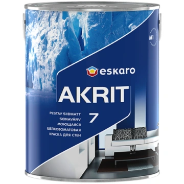 Zīdaini matēta sienas krāsa Eskaro Akrit 7