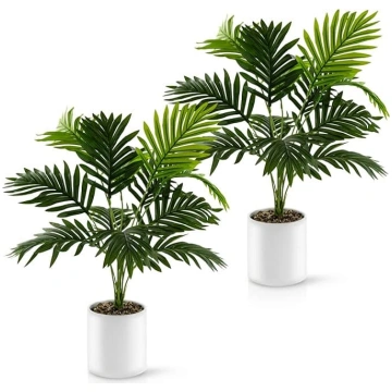 PASCH 2 mākslīgo palmu komplekts Areca (60 cm) bal