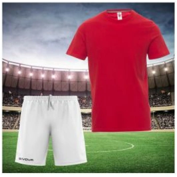 Completo Calcio con Pantaloni Givova in Tessuto Sp