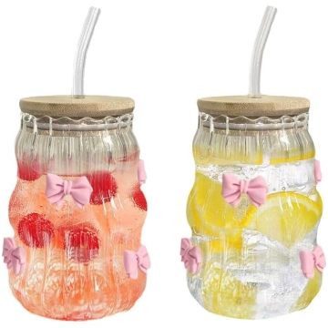 2 glāžu komplekts ar vāku un salmiņu 450 ml, Match