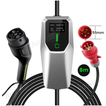 2 tipa Ev Mobile Wallbox Elektromobiļu lādētājs - 