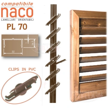Comando orientabile a 13 lamelle compatibile Naco 
