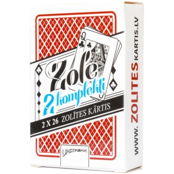 Plastikāta spēļu kārtis Zole