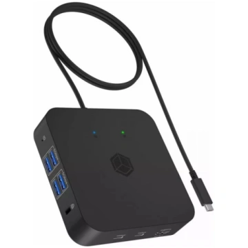 Dokstacija icybox IB-DK4090-C — HDMI, USB-C, USB-A