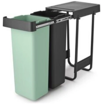 Brabantia atkritumu tvertne, uzmontēta, Sort & Go 