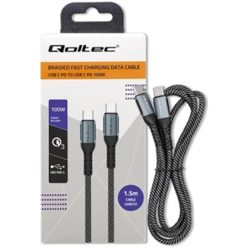 Kabel USB 2.0 typ C | USB 2.0 typ C 100W | QC 3.0|
