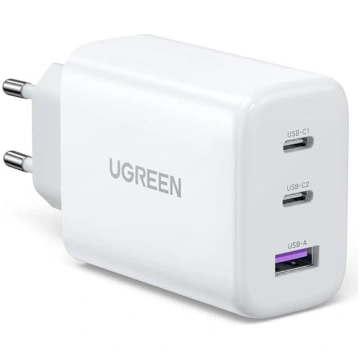 UGREEN USB C lādētājs 65W PD barošanas avots, 3 po
