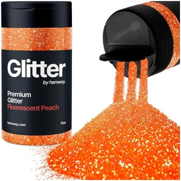 Hemway Fluorescent Peach Glitter Fine 130 g / 4,6 