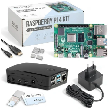 Raspberry Pi 4 4GB 4GB Starter Kit | 64GB Black Ed