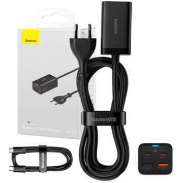 Baseus Quick Charger GaN3 Pro, 2x USB-C, 2x USB, 6