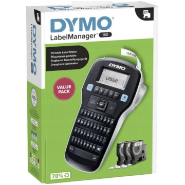 DYMO LabelManager 160 Starter Set m. 3 D1-Bander 1