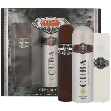 Cuba Black Gift Set 100 ml EDT, After Shave Cuba B