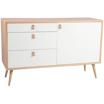 Kumode Helena White, balta/brūna Home4You