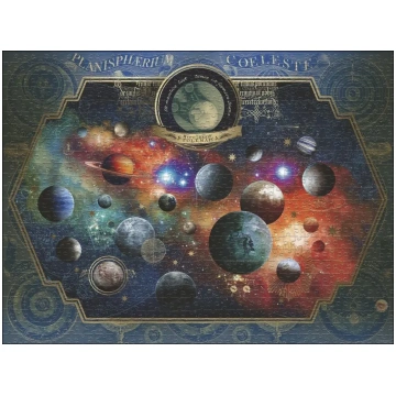Puzzle Map Art: Space World Heye