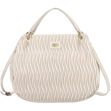 Ynot - Borsa Hobo con Tracolla con Texture Plisset