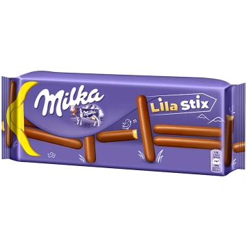 Cepumi MILKA, Lila Stix, 112 g