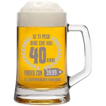Colorfamily gravēta alus krūze 40. dzimšanas diena