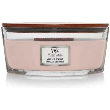 YANKEE CANDLE Woodwick Ellipse Vanilla E Sea Salt
