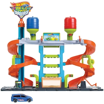 Komplekts Mattel Hot Wheels Mega Tower Car Wash HD
