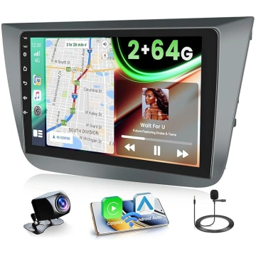2+64G Android auto radio priekš Seat Altea 2004-20