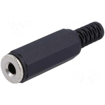 Plug | Jack 3,5mm | female | mono | with strain re