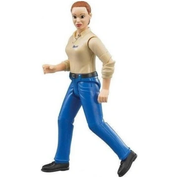 Bruder bWorld Figurine - Woman in Blue Jeans ( 400