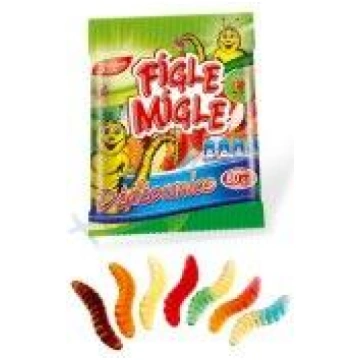 Želejkonfektes FIGLE MIGLE Worms, 80g