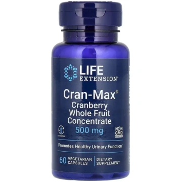 Cran-Max dzērveņu veselu augļu koncentrāts 500 mg,