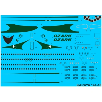 DC-9- 5/32 OZARK early KARAYA
