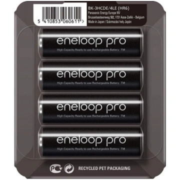 4 x Panasonic ENELOOP PRO AA 2500mAh / 1,2V (4 gb.