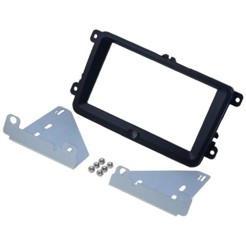 Radio frame; Seat,VW,Škoda; 2 DIN; black | RAM-40.