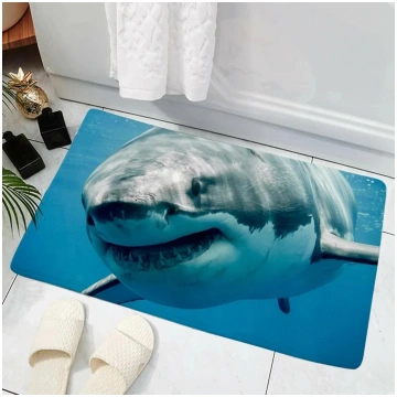 3D haizivs radošs ieejas paklājs dziļjūras haizivs