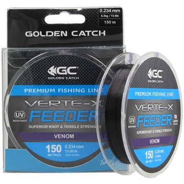 Aukla monofīlā Golden Catch Verte-X Feeder 150m 0.