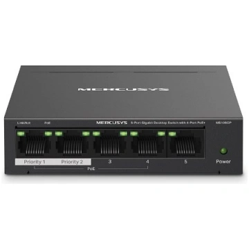 Mercusys 5-Port Gigabit Desktop Switch with 4-Port