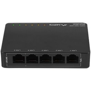LANBERG switch PoE desktop 5-port 1GB ( DSP3 1005 