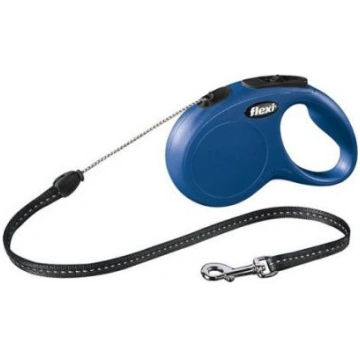 Flexi Classic Cord M 8m - Pavada suņiem trose (zil
