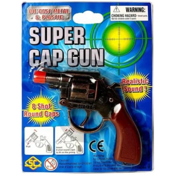 Pistonu metāla pistole (revolvers) Cap Gun 8 shot