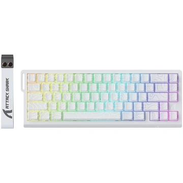 ATTACK SHARK X68 HE 8000 Hz ātrdarbības taustiņkla