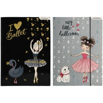 Mape ar elastīgo Starpak Ballerina, kartons, A4