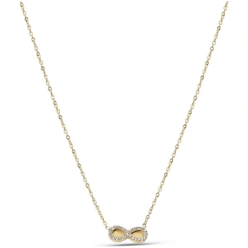 Kaklarota ar bezgalības simbolu un cirkoniem - 14K