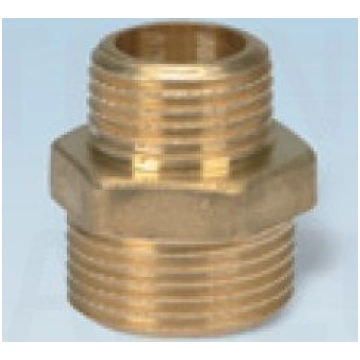 Misiņa redukcijas nipelis MM 1/2”x1” bronza veidga