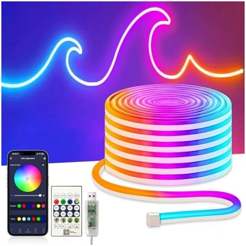 Neona LED lente 10 m, 5 V USB RGB RGB IC neona LED